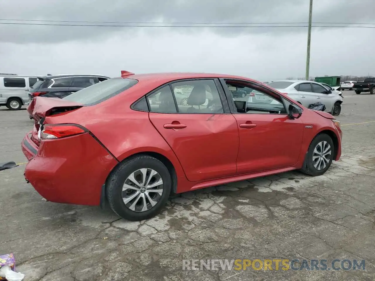 3 Photograph of a damaged car JTDEAMDE9MJ003897 TOYOTA COROLLA 2021