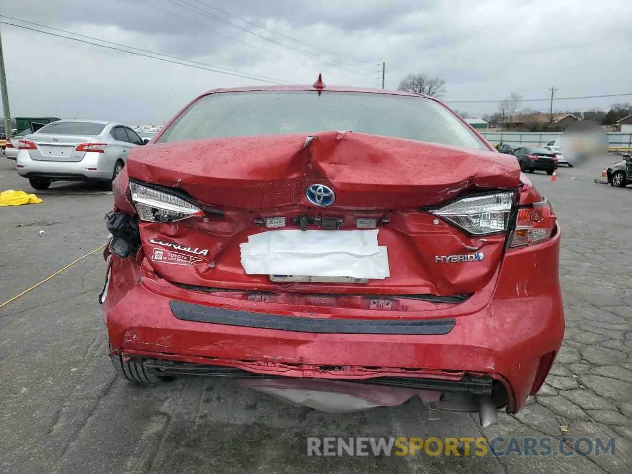 6 Photograph of a damaged car JTDEAMDE9MJ003897 TOYOTA COROLLA 2021