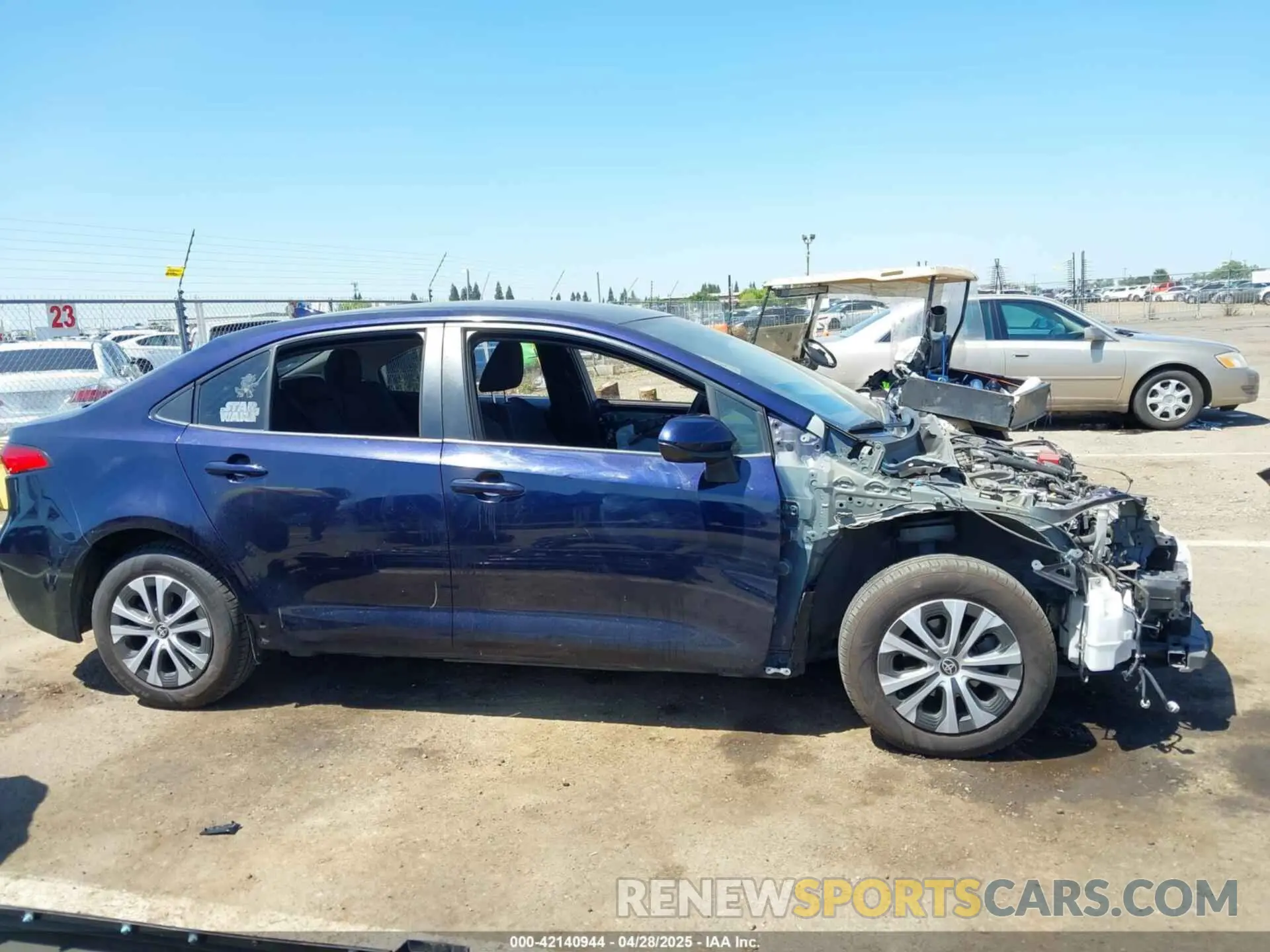 14 Photograph of a damaged car JTDEAMDE9MJ011644 TOYOTA COROLLA 2021