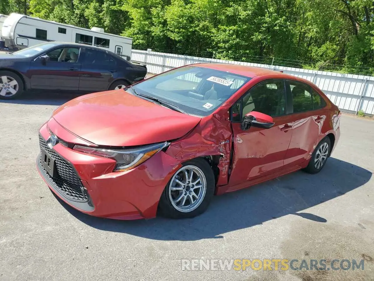 1 Photograph of a damaged car JTDEAMDE9MJ022210 TOYOTA COROLLA 2021