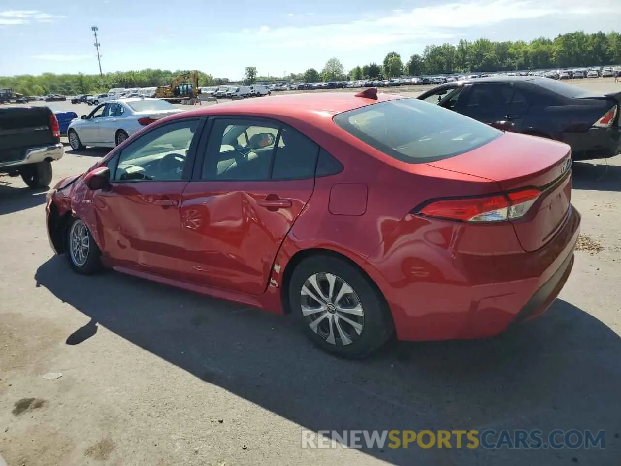 2 Photograph of a damaged car JTDEAMDE9MJ022210 TOYOTA COROLLA 2021