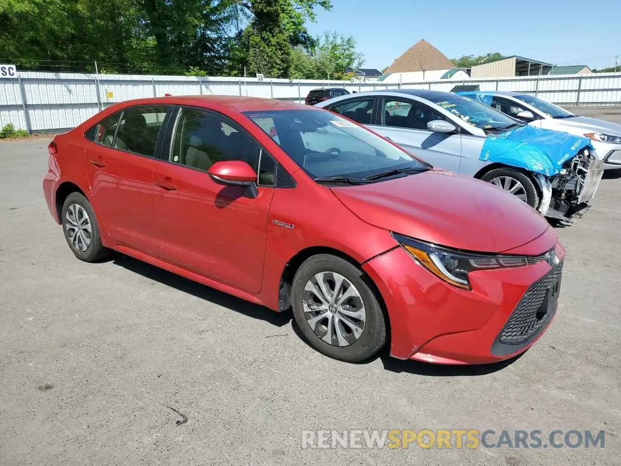 4 Photograph of a damaged car JTDEAMDE9MJ022210 TOYOTA COROLLA 2021