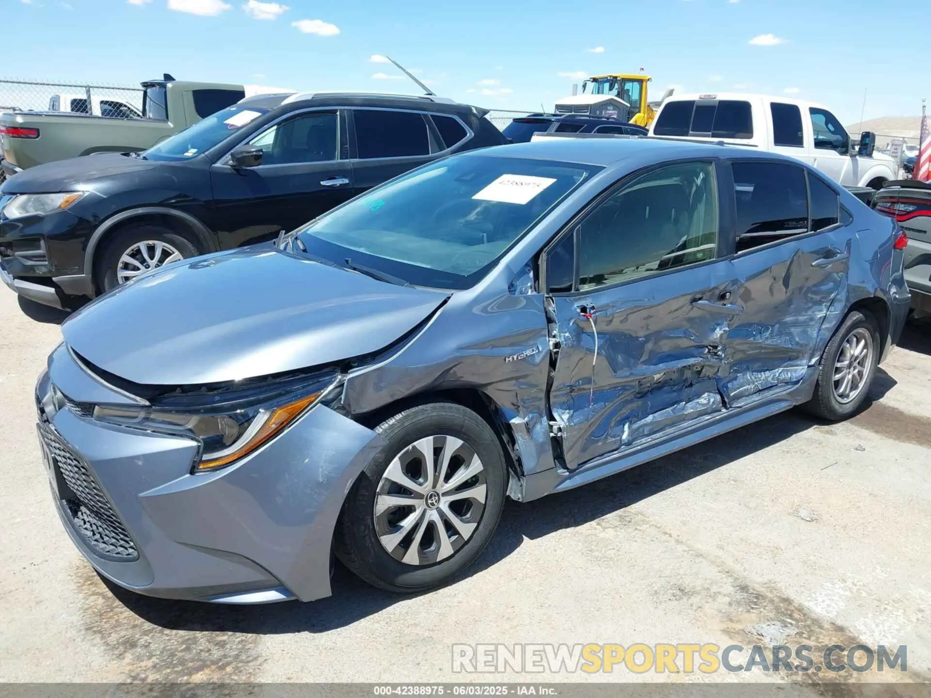 6 Photograph of a damaged car JTDEAMDE9MJ031330 TOYOTA COROLLA 2021