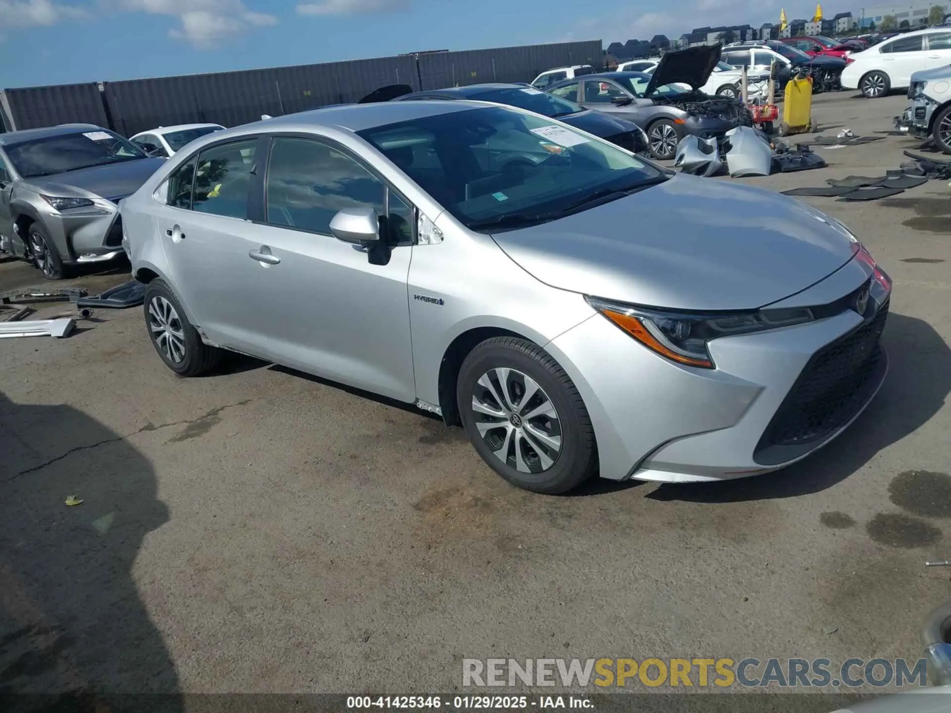 1 Photograph of a damaged car JTDEAMDEXMJ001494 TOYOTA COROLLA 2021