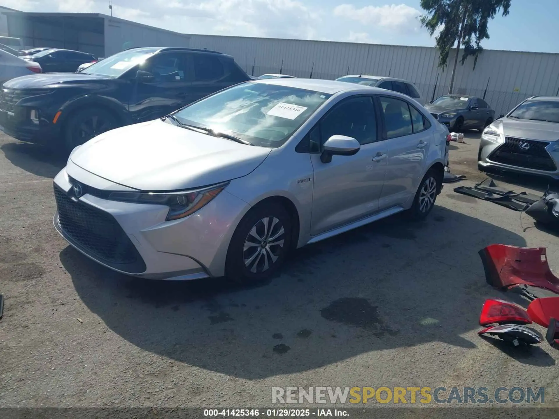 2 Photograph of a damaged car JTDEAMDEXMJ001494 TOYOTA COROLLA 2021
