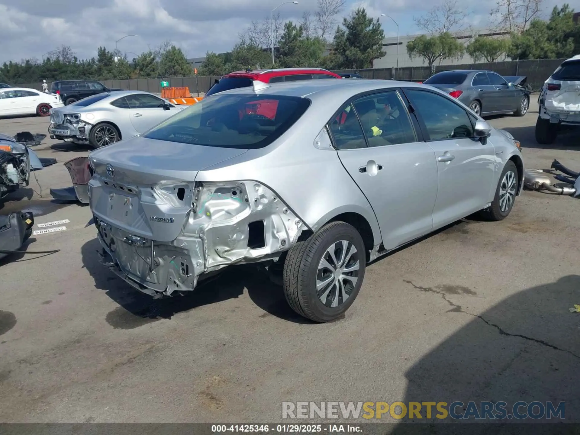 4 Photograph of a damaged car JTDEAMDEXMJ001494 TOYOTA COROLLA 2021