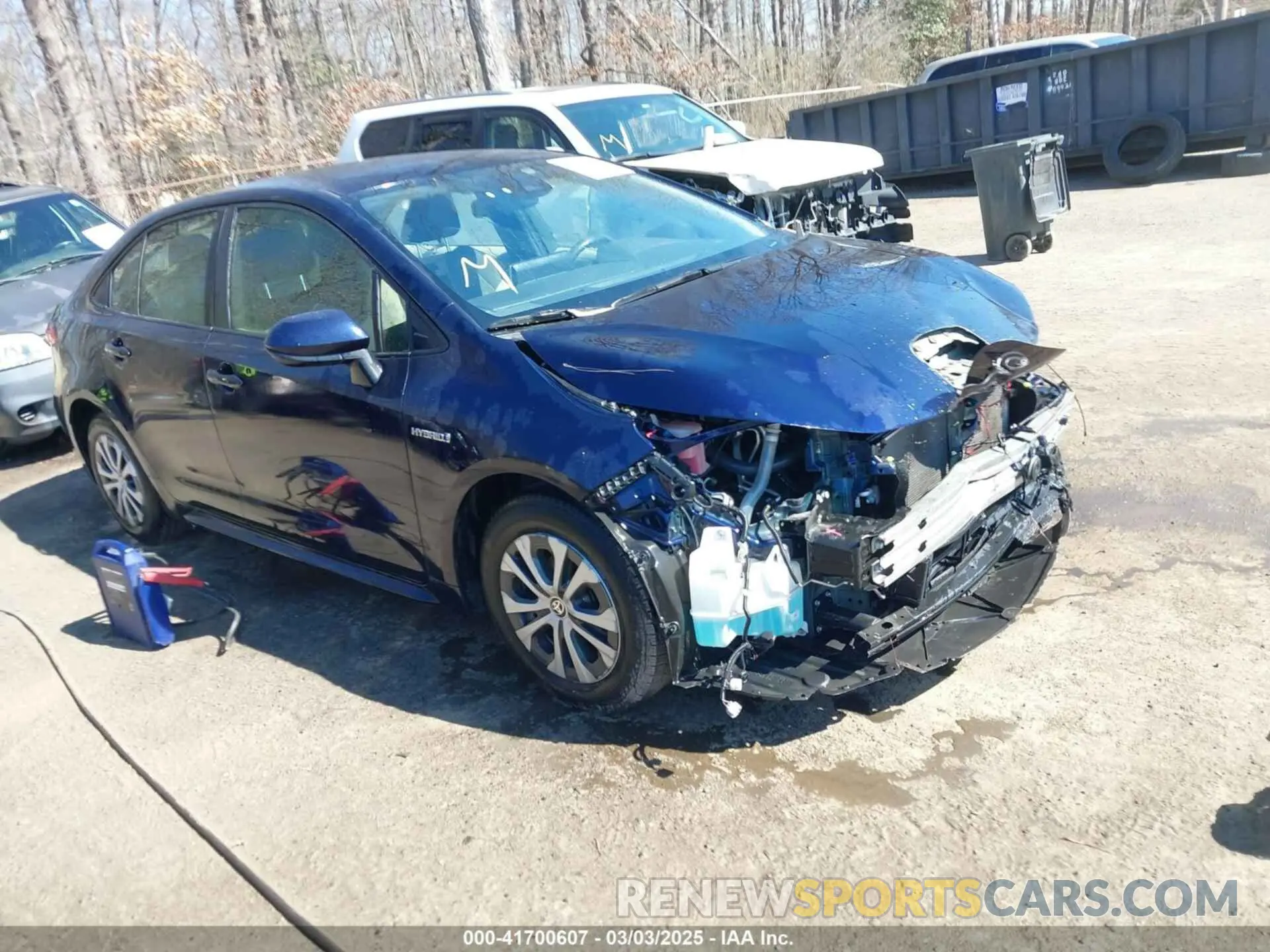 1 Photograph of a damaged car JTDEAMDEXMJ003083 TOYOTA COROLLA 2021