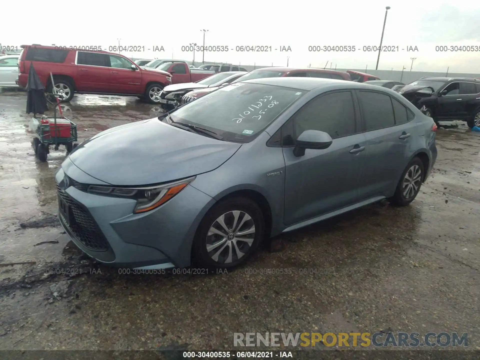 2 Photograph of a damaged car JTDEAMDEXMJ005710 TOYOTA COROLLA 2021