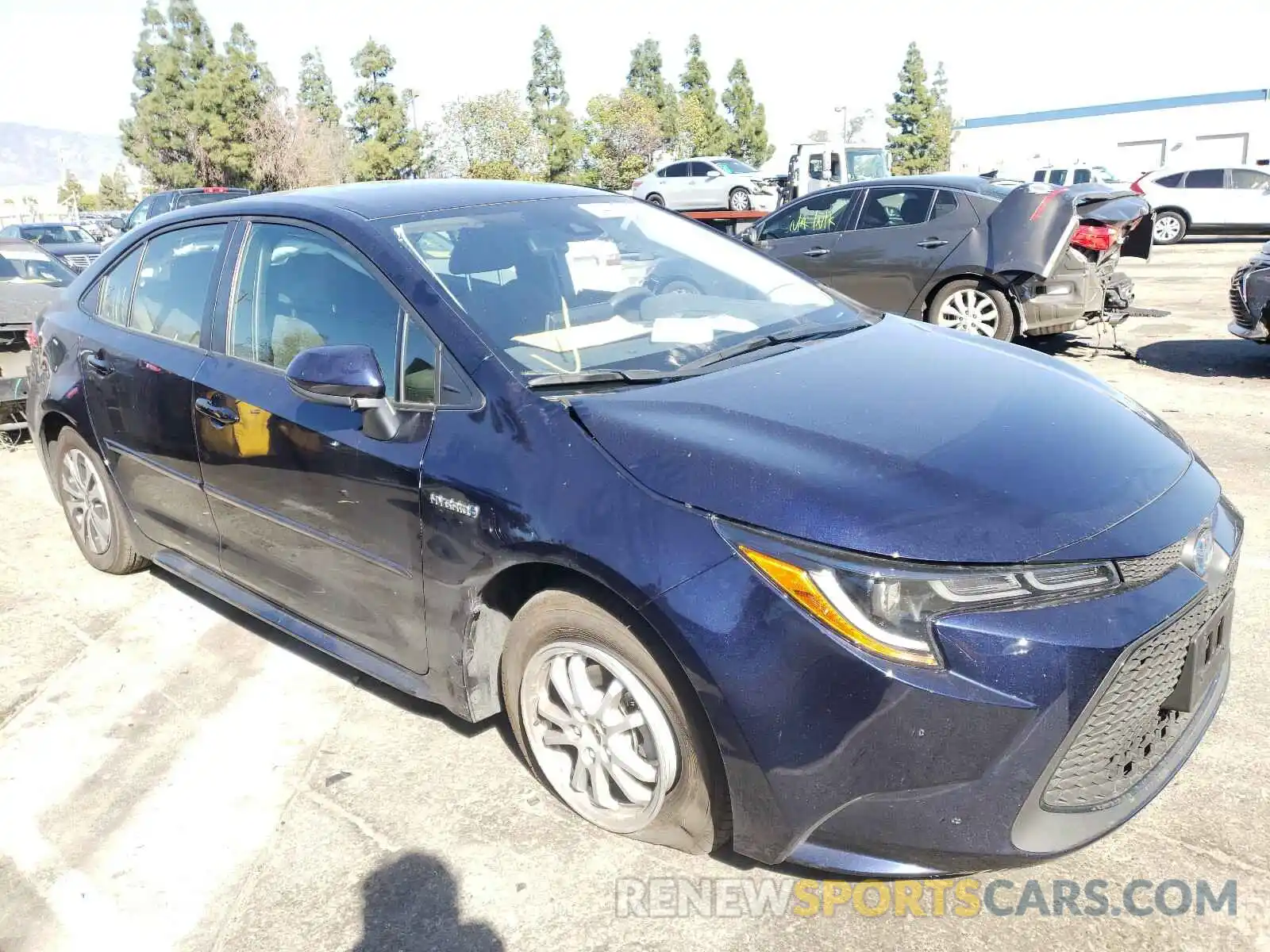 1 Photograph of a damaged car JTDEAMDEXMJ007344 TOYOTA COROLLA 2021