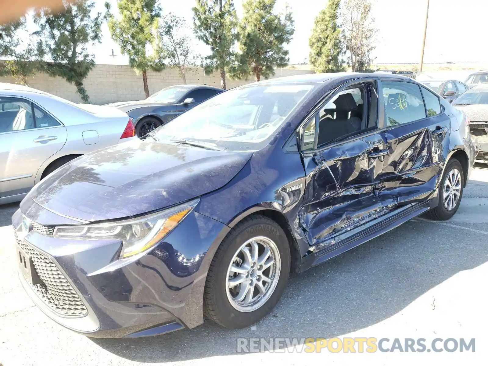 2 Photograph of a damaged car JTDEAMDEXMJ007344 TOYOTA COROLLA 2021