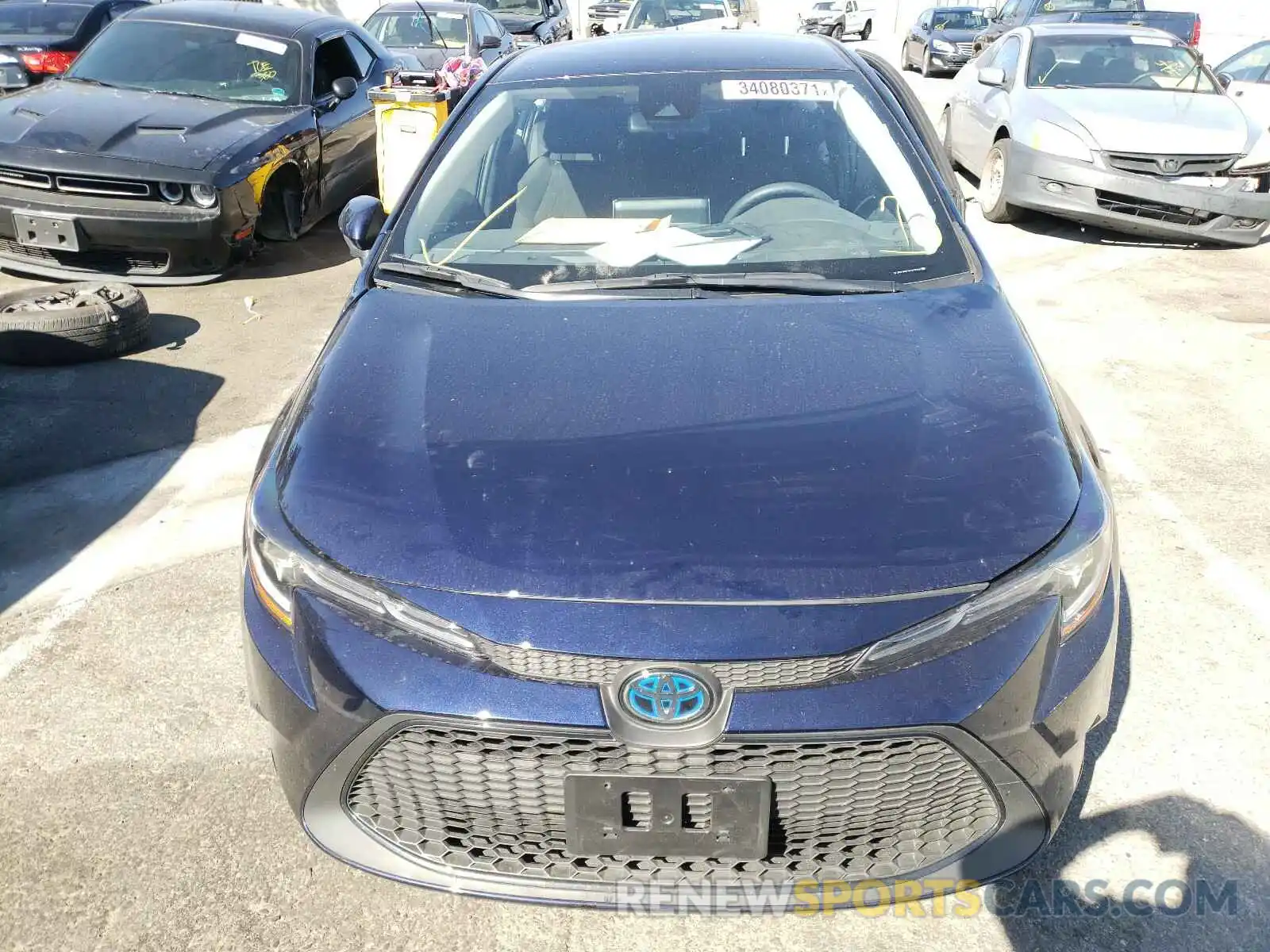 9 Photograph of a damaged car JTDEAMDEXMJ007344 TOYOTA COROLLA 2021