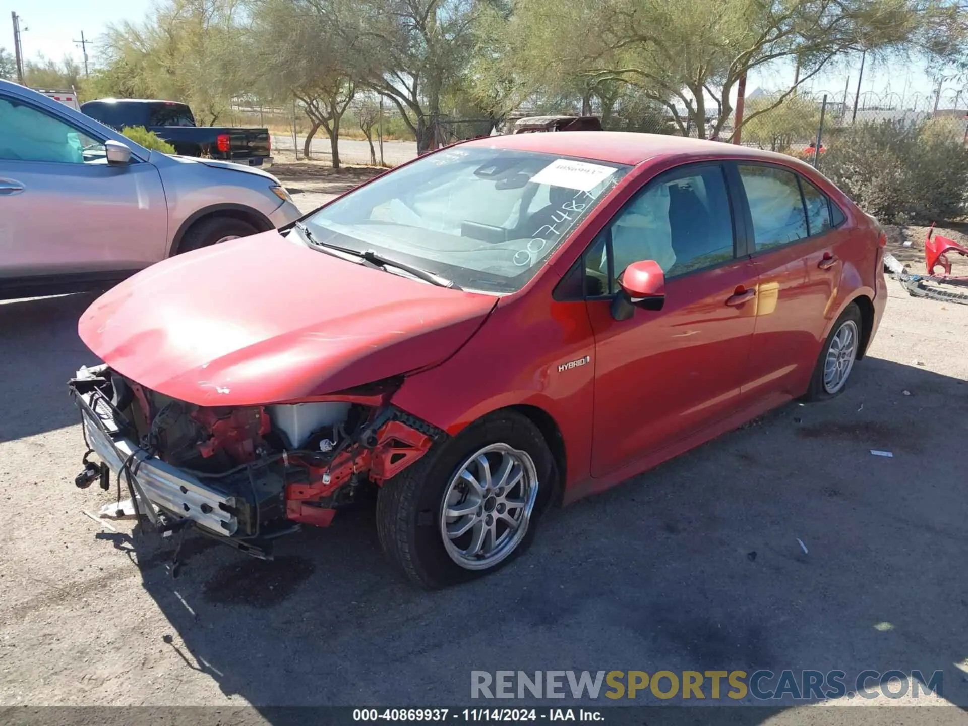 2 Photograph of a damaged car JTDEAMDEXMJ007487 TOYOTA COROLLA 2021
