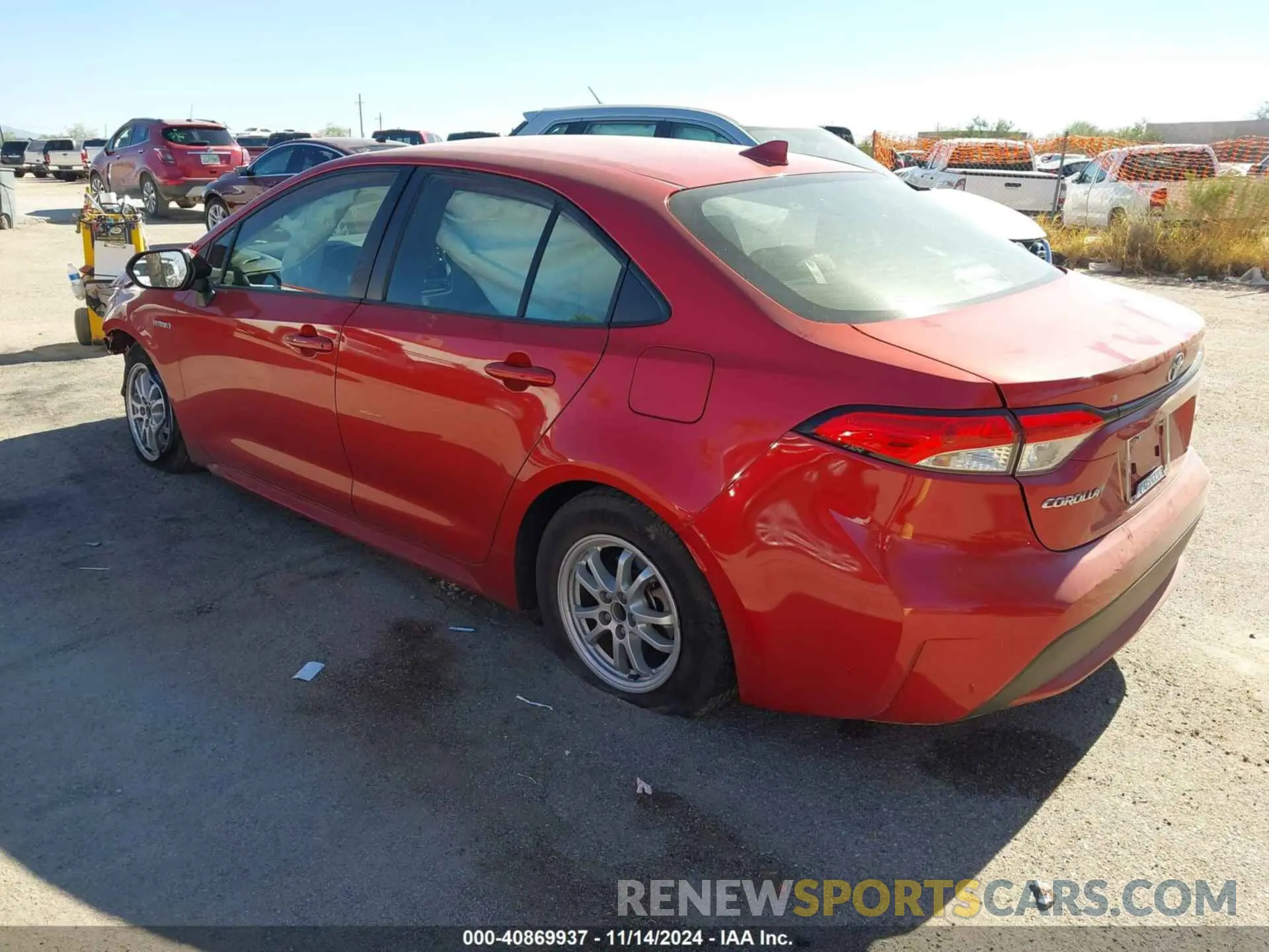 3 Photograph of a damaged car JTDEAMDEXMJ007487 TOYOTA COROLLA 2021