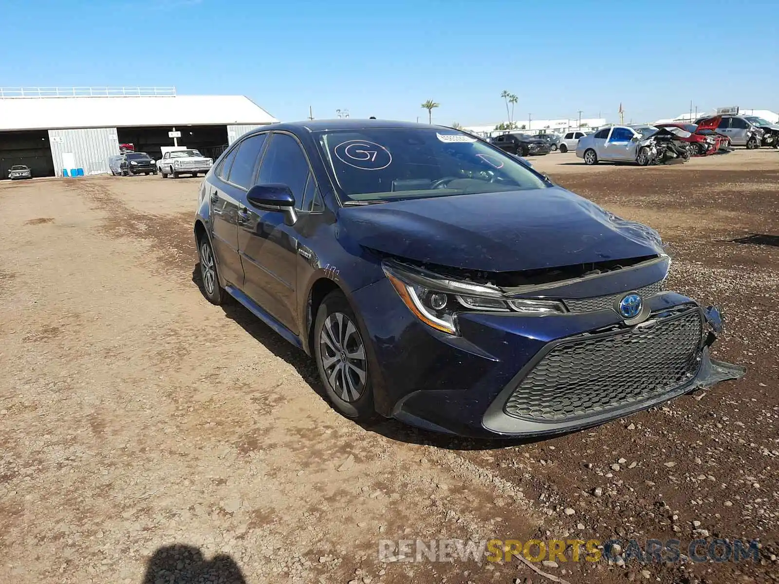 1 Photograph of a damaged car JTDEAMDEXMJ008297 TOYOTA COROLLA 2021