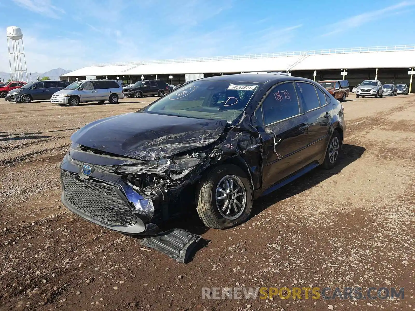 2 Photograph of a damaged car JTDEAMDEXMJ008297 TOYOTA COROLLA 2021