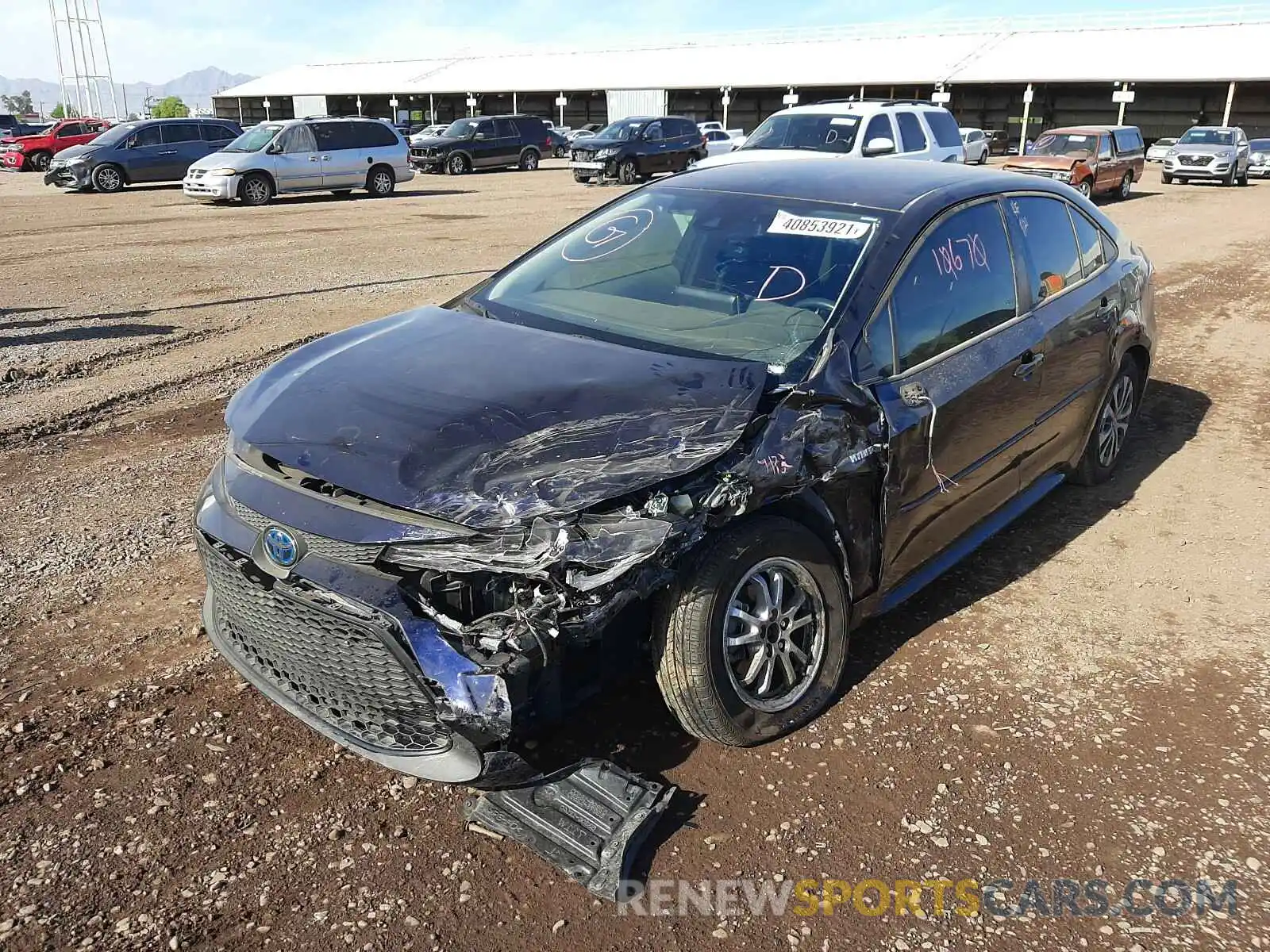 9 Photograph of a damaged car JTDEAMDEXMJ008297 TOYOTA COROLLA 2021