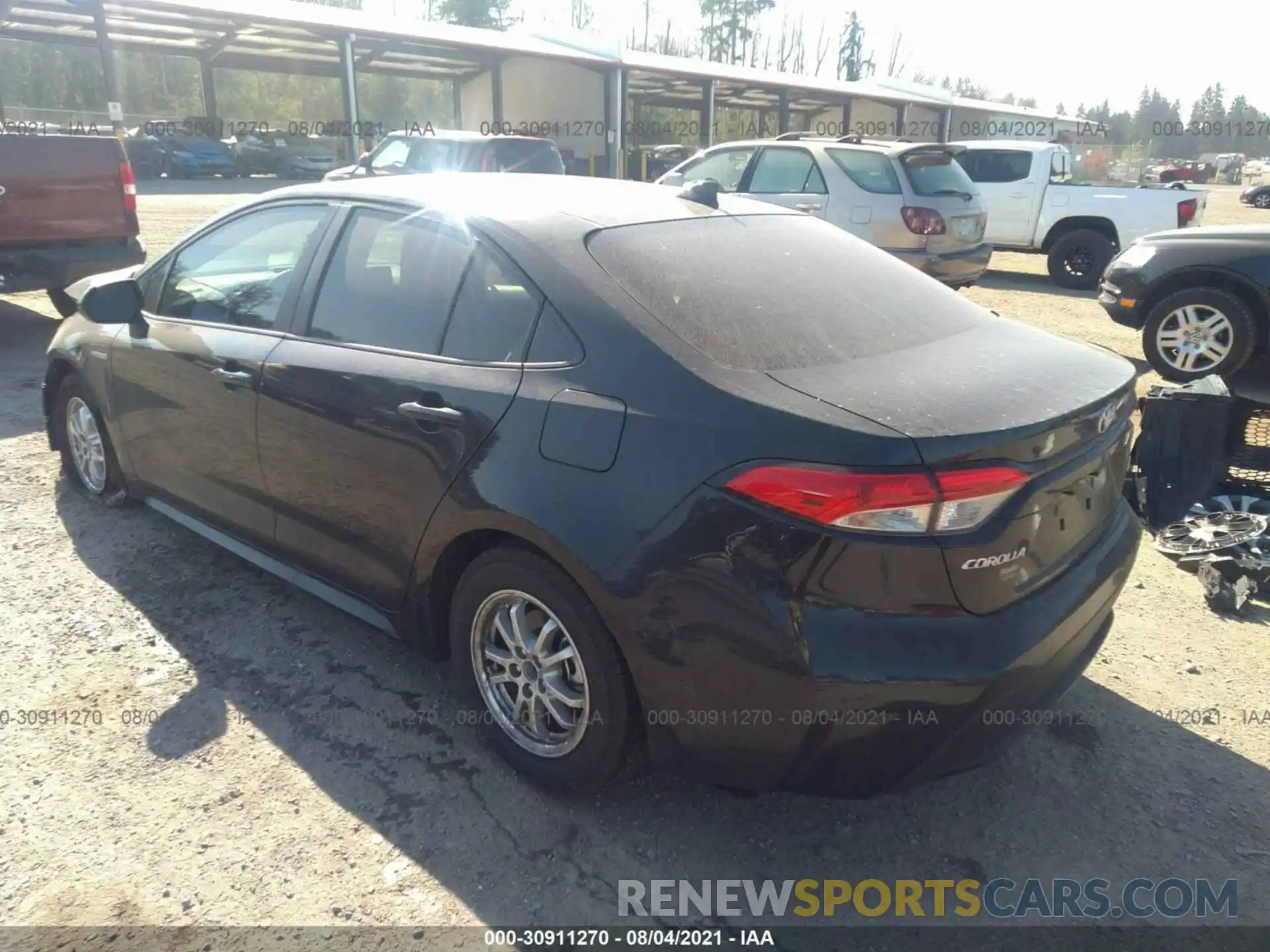 3 Photograph of a damaged car JTDEAMDEXMJ008624 TOYOTA COROLLA 2021