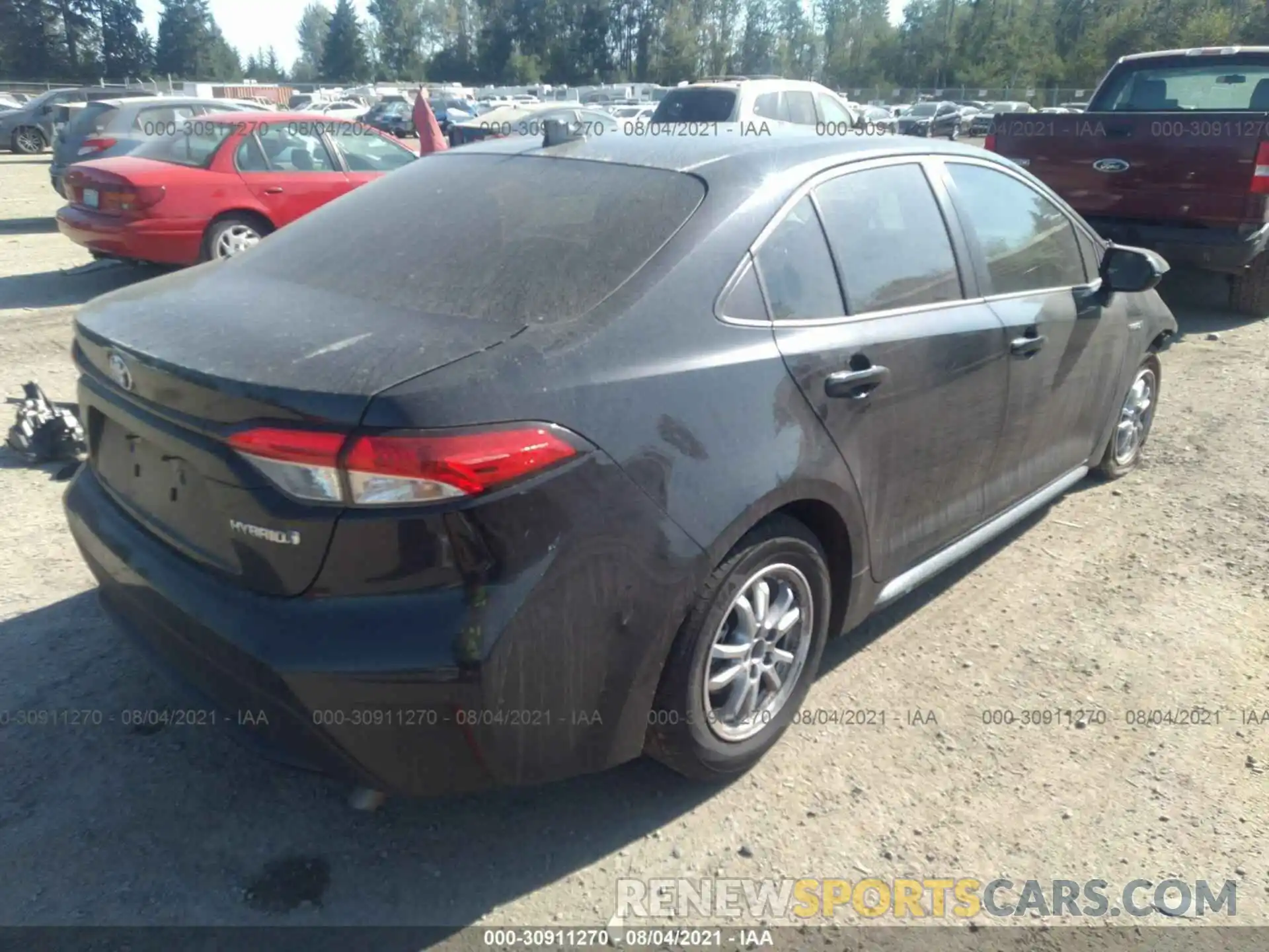 4 Photograph of a damaged car JTDEAMDEXMJ008624 TOYOTA COROLLA 2021