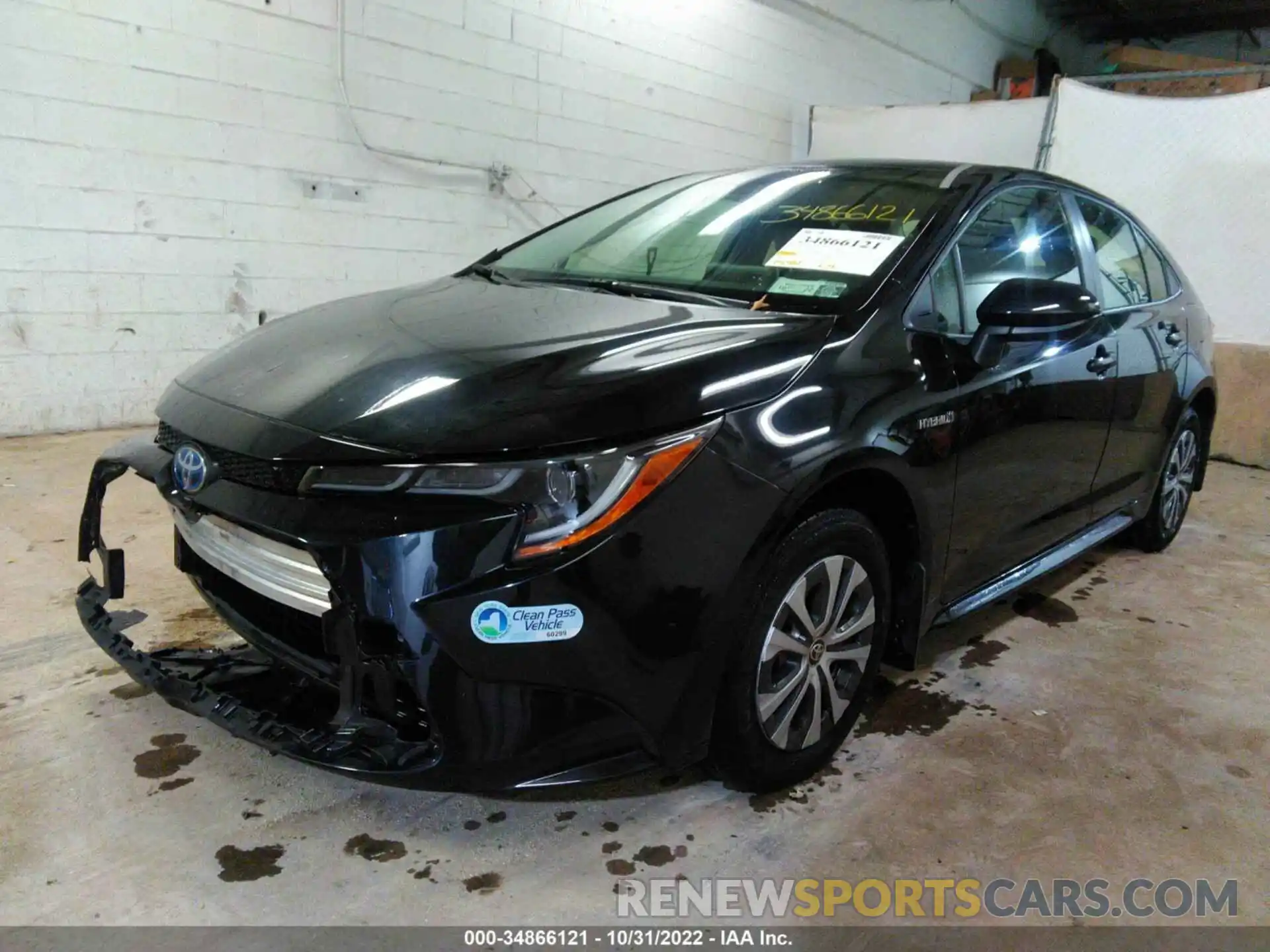 2 Photograph of a damaged car JTDEAMDEXMJ008803 TOYOTA COROLLA 2021