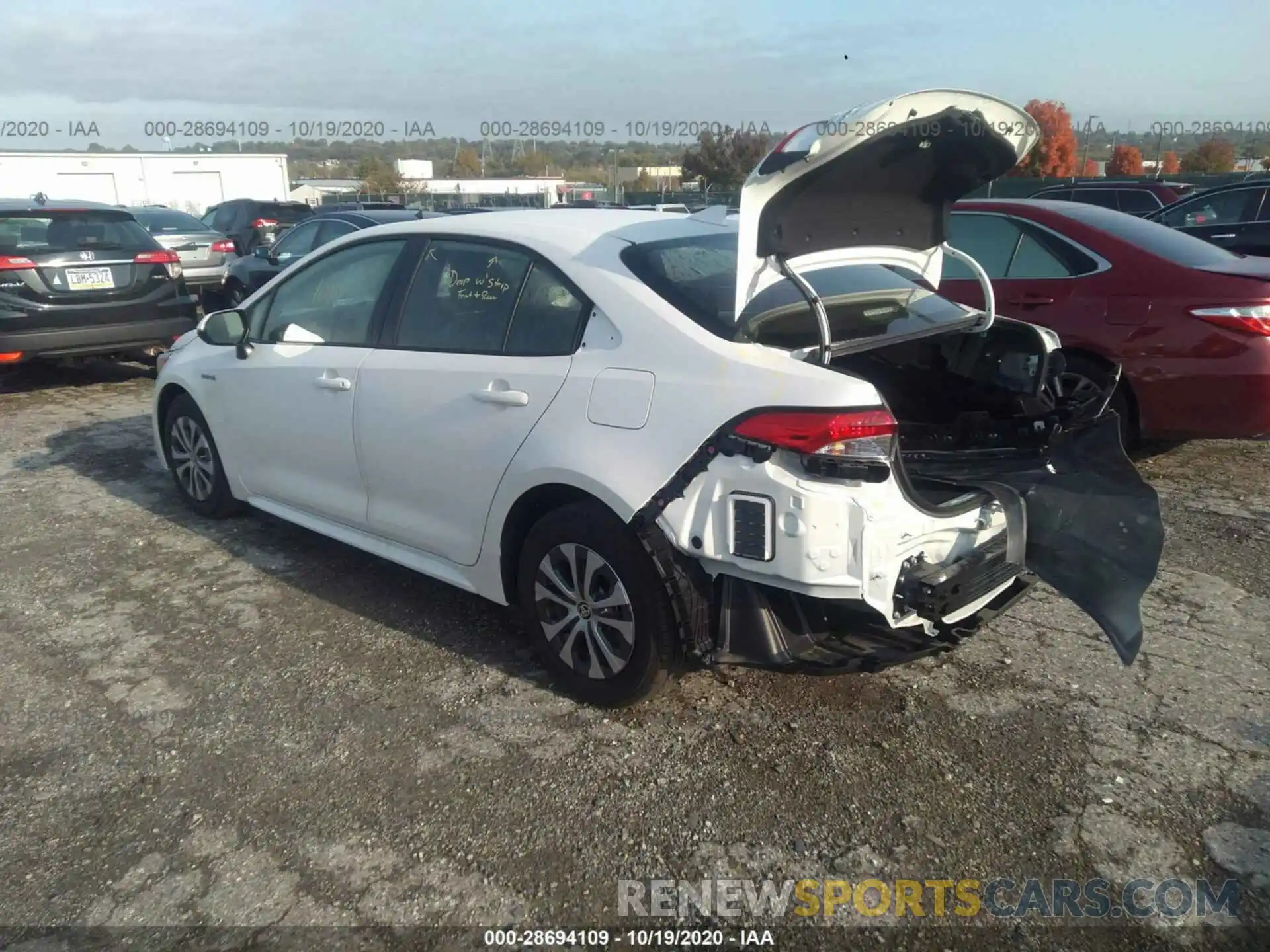 3 Photograph of a damaged car JTDEAMDEXMJ008848 TOYOTA COROLLA 2021