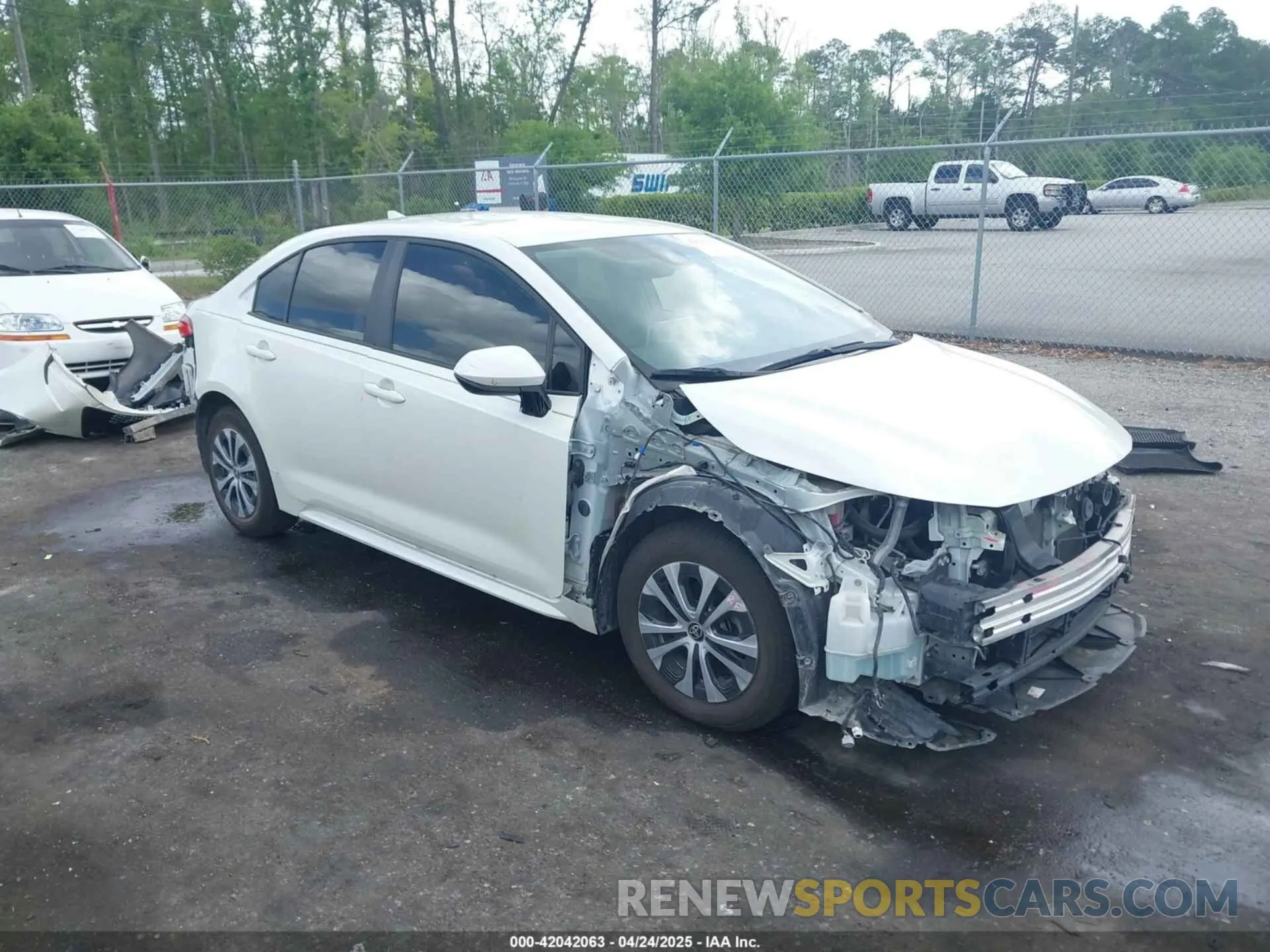 1 Photograph of a damaged car JTDEAMDEXMJ008929 TOYOTA COROLLA 2021