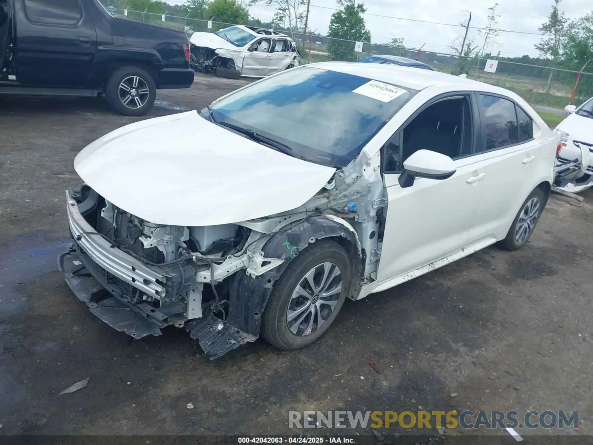 2 Photograph of a damaged car JTDEAMDEXMJ008929 TOYOTA COROLLA 2021