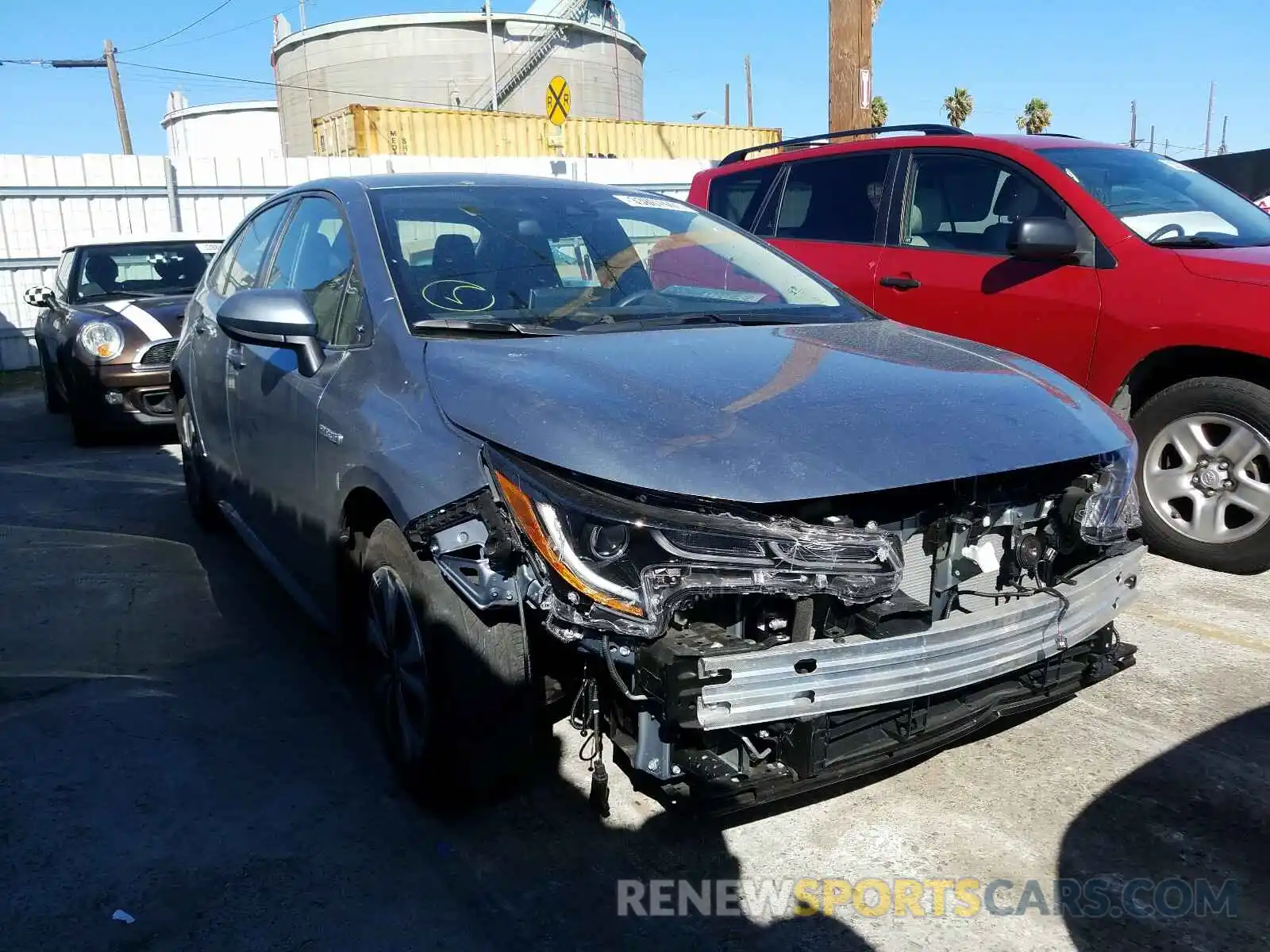 1 Photograph of a damaged car JTDEAMDEXMJ010227 TOYOTA COROLLA 2021