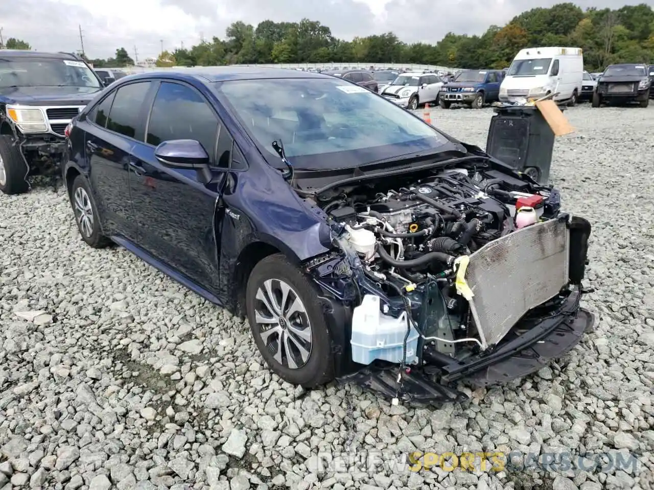 1 Photograph of a damaged car JTDEAMDEXMJ010485 TOYOTA COROLLA 2021