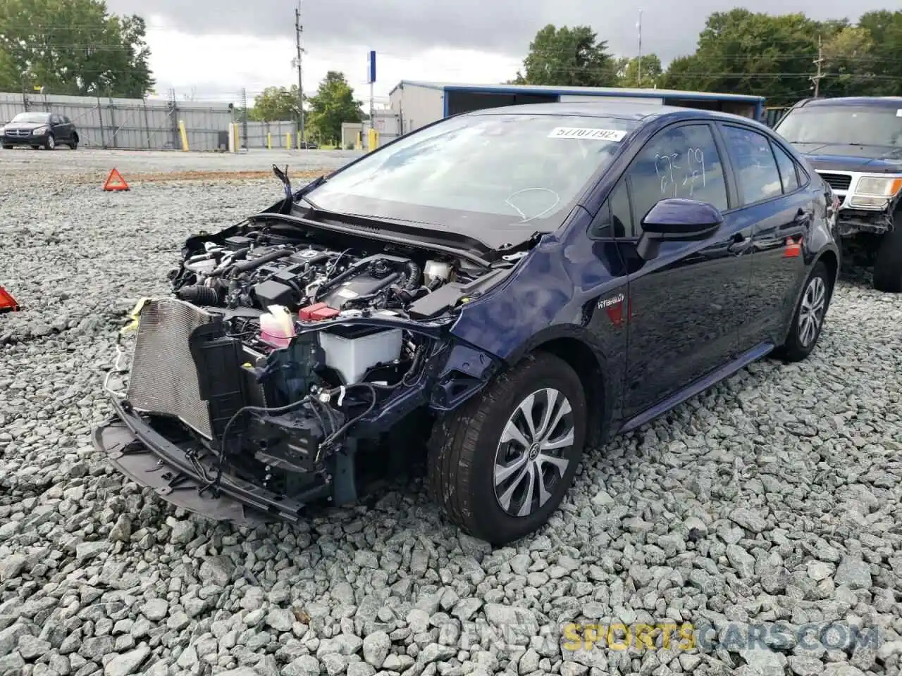 2 Photograph of a damaged car JTDEAMDEXMJ010485 TOYOTA COROLLA 2021