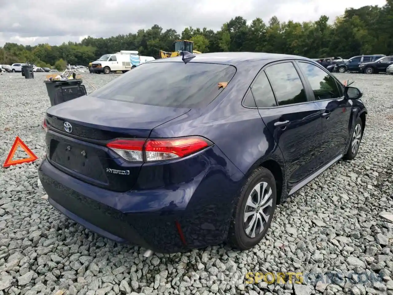 4 Photograph of a damaged car JTDEAMDEXMJ010485 TOYOTA COROLLA 2021