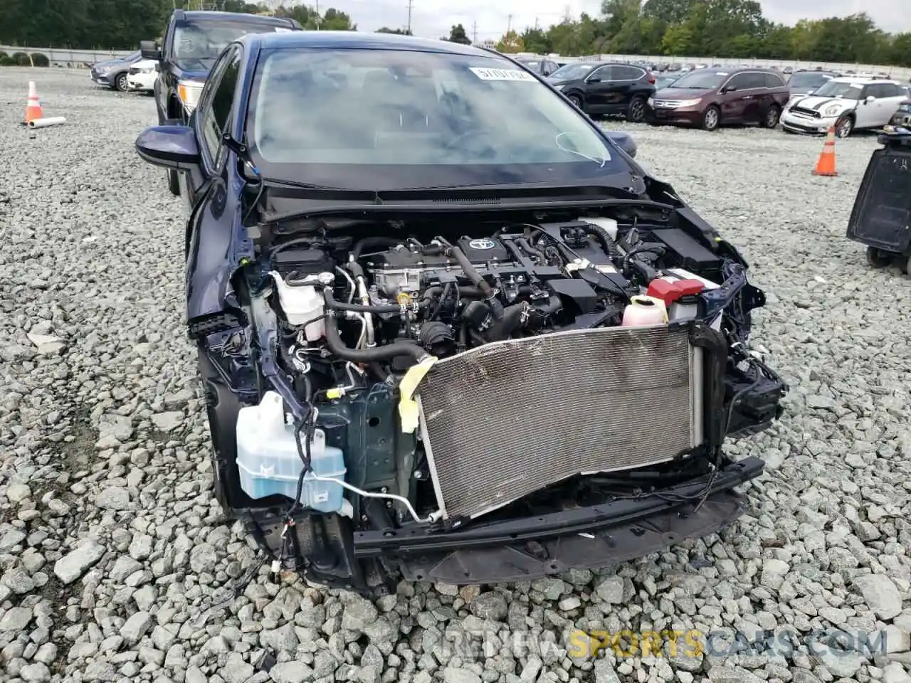 9 Photograph of a damaged car JTDEAMDEXMJ010485 TOYOTA COROLLA 2021