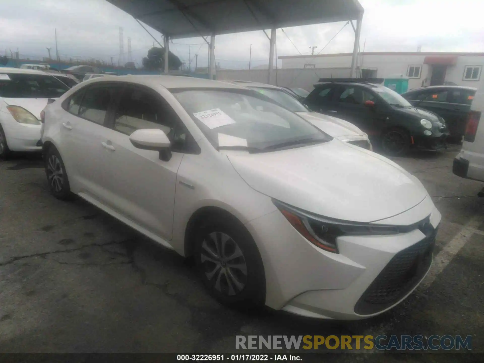 1 Photograph of a damaged car JTDEAMDEXMJ014200 TOYOTA COROLLA 2021