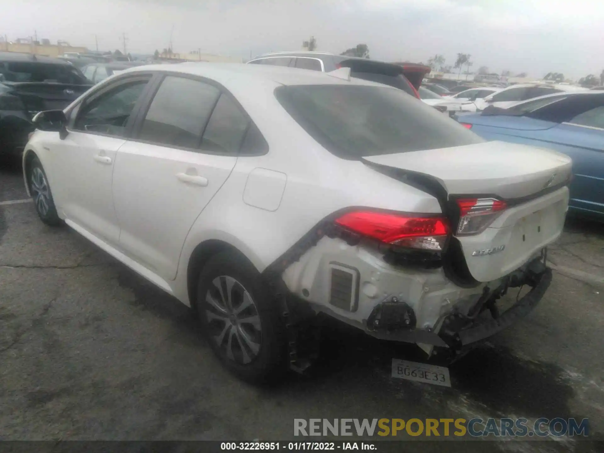 3 Photograph of a damaged car JTDEAMDEXMJ014200 TOYOTA COROLLA 2021