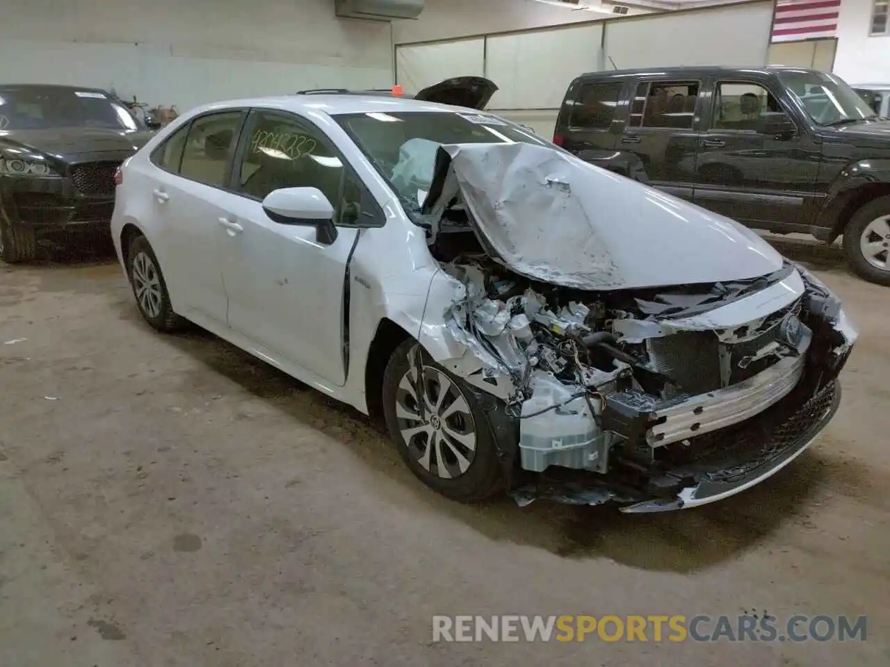 1 Photograph of a damaged car JTDEAMDEXMJ016819 TOYOTA COROLLA 2021