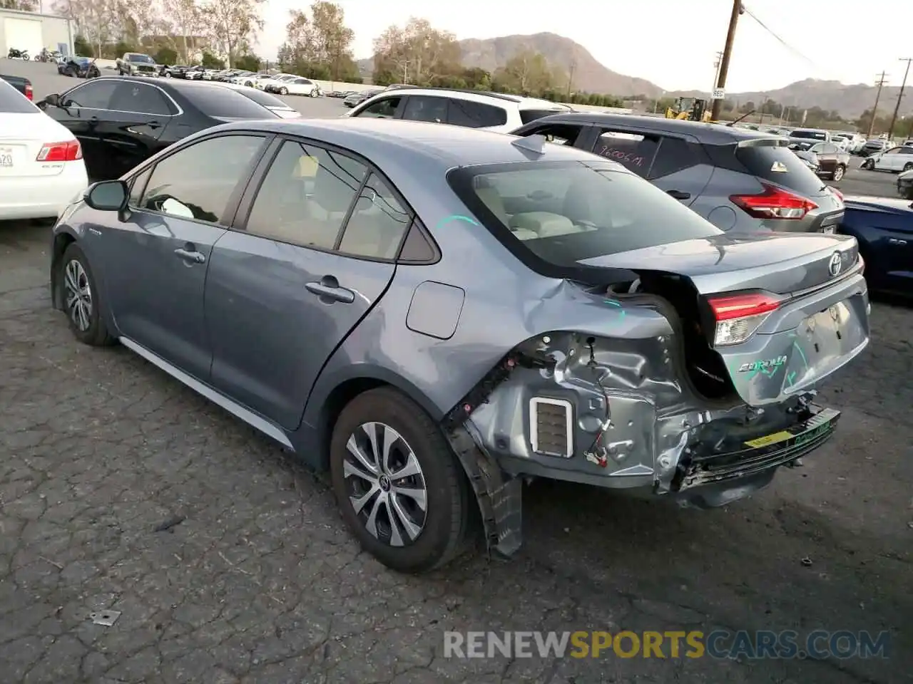 2 Photograph of a damaged car JTDEAMDEXMJ020479 TOYOTA COROLLA 2021