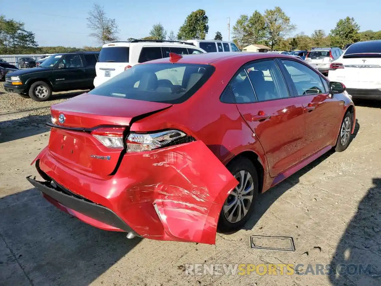 4 Photograph of a damaged car JTDEAMDEXMJ023043 TOYOTA COROLLA 2021