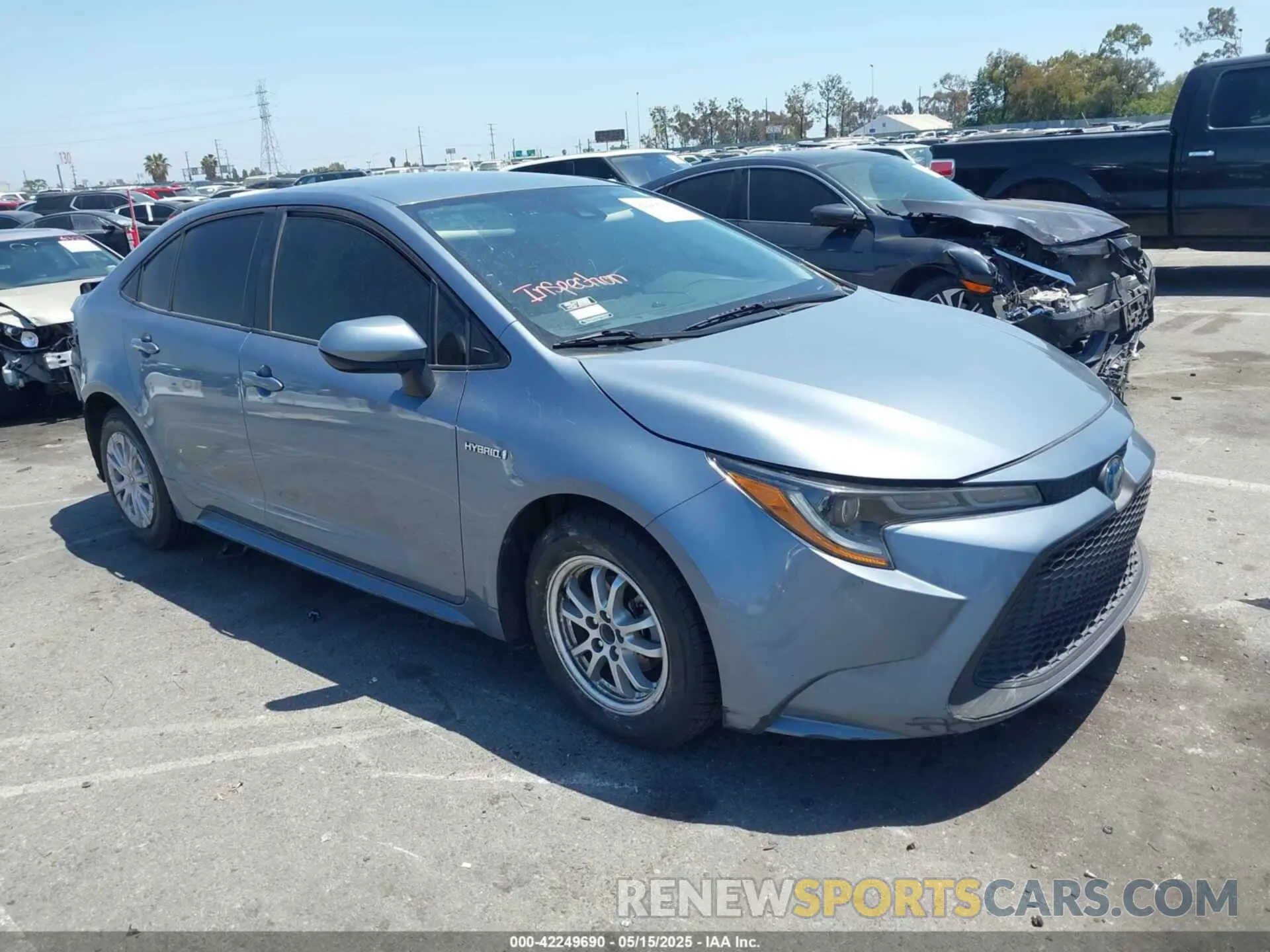 1 Photograph of a damaged car JTDEAMDEXMJ027822 TOYOTA COROLLA 2021