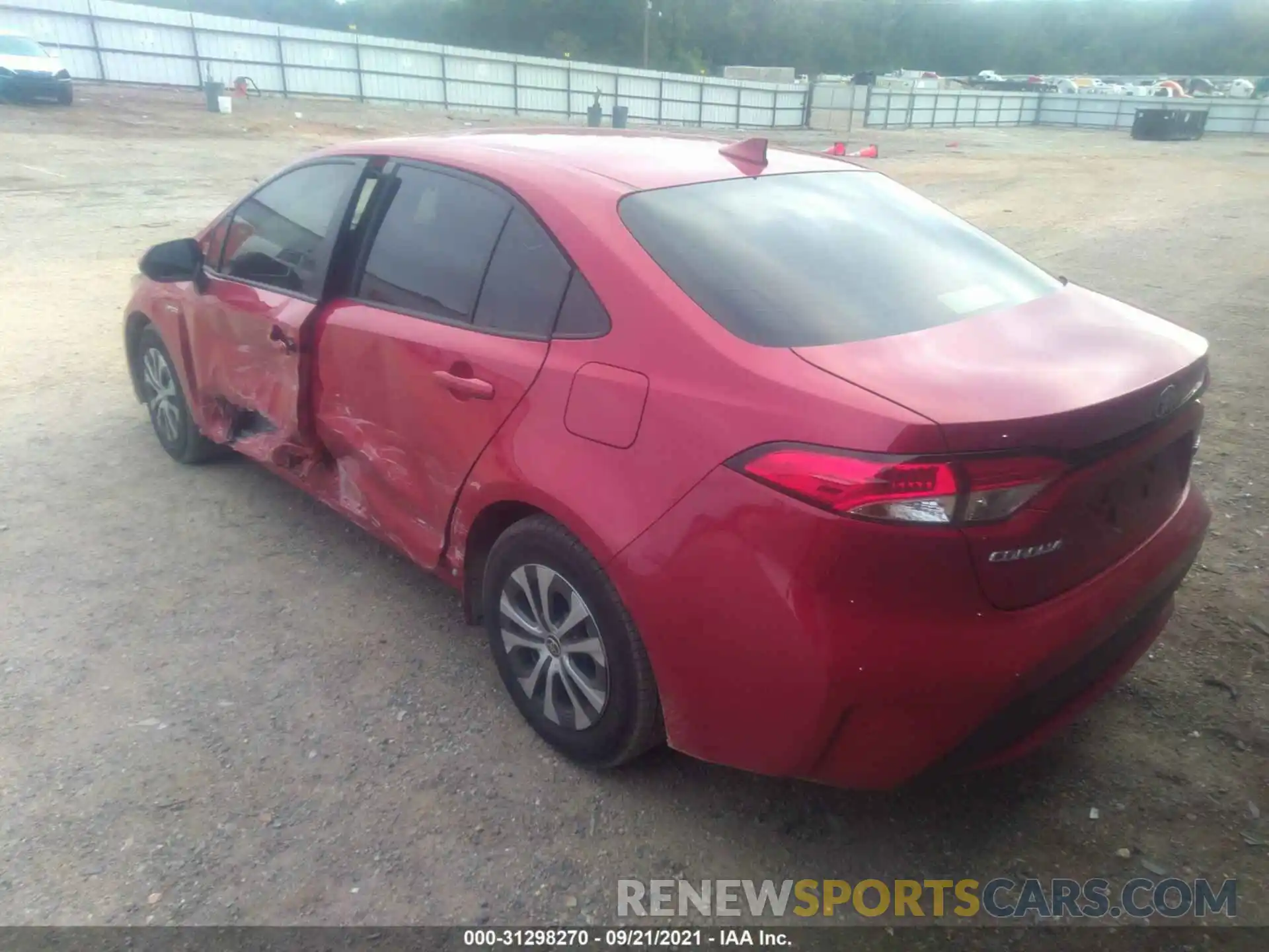 3 Photograph of a damaged car JTDEAMDEXMJ031482 TOYOTA COROLLA 2021