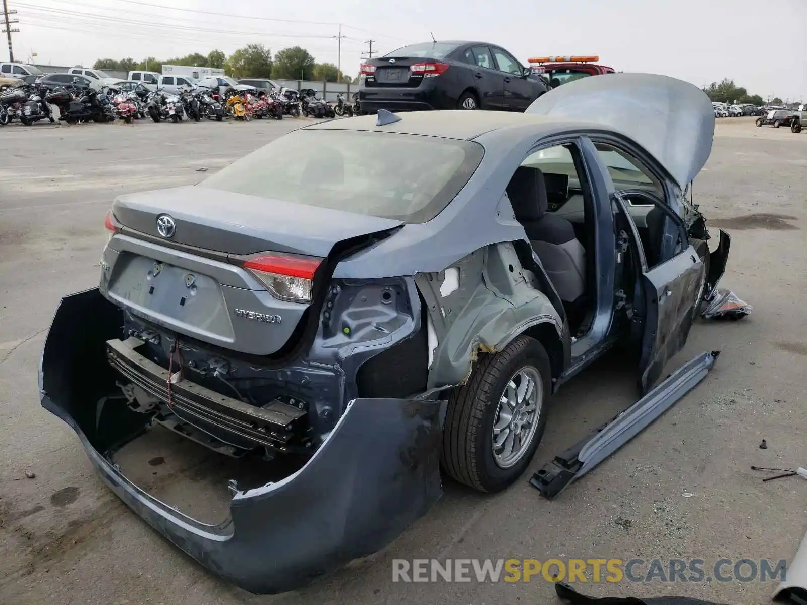 4 Photograph of a damaged car JTDEAMDEXMJ031532 TOYOTA COROLLA 2021