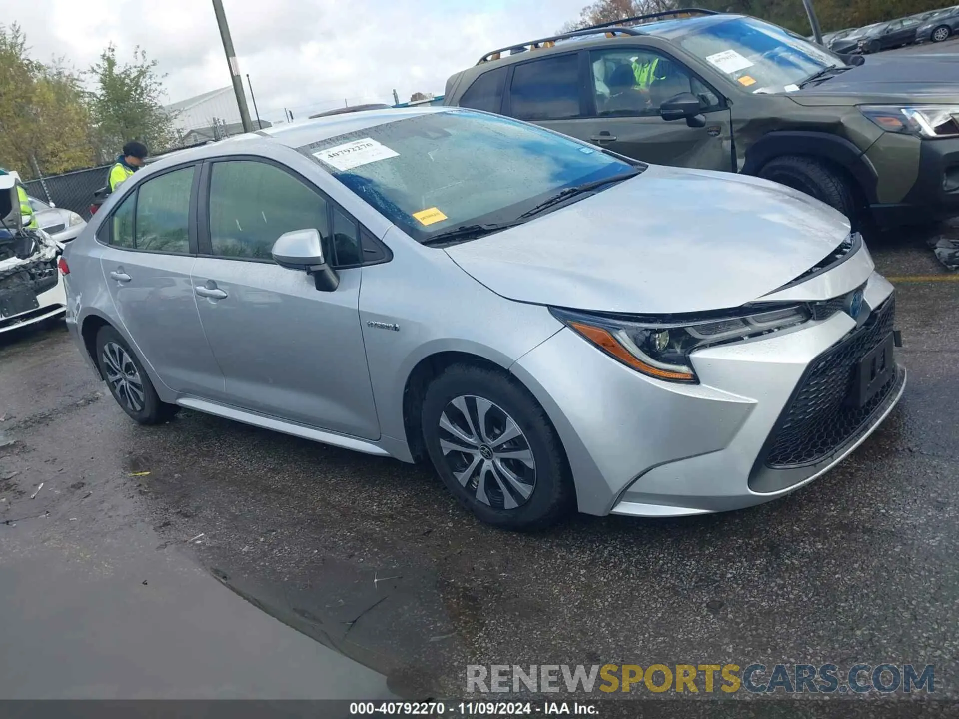 1 Photograph of a damaged car JTDEAMDEXMJ033412 TOYOTA COROLLA 2021