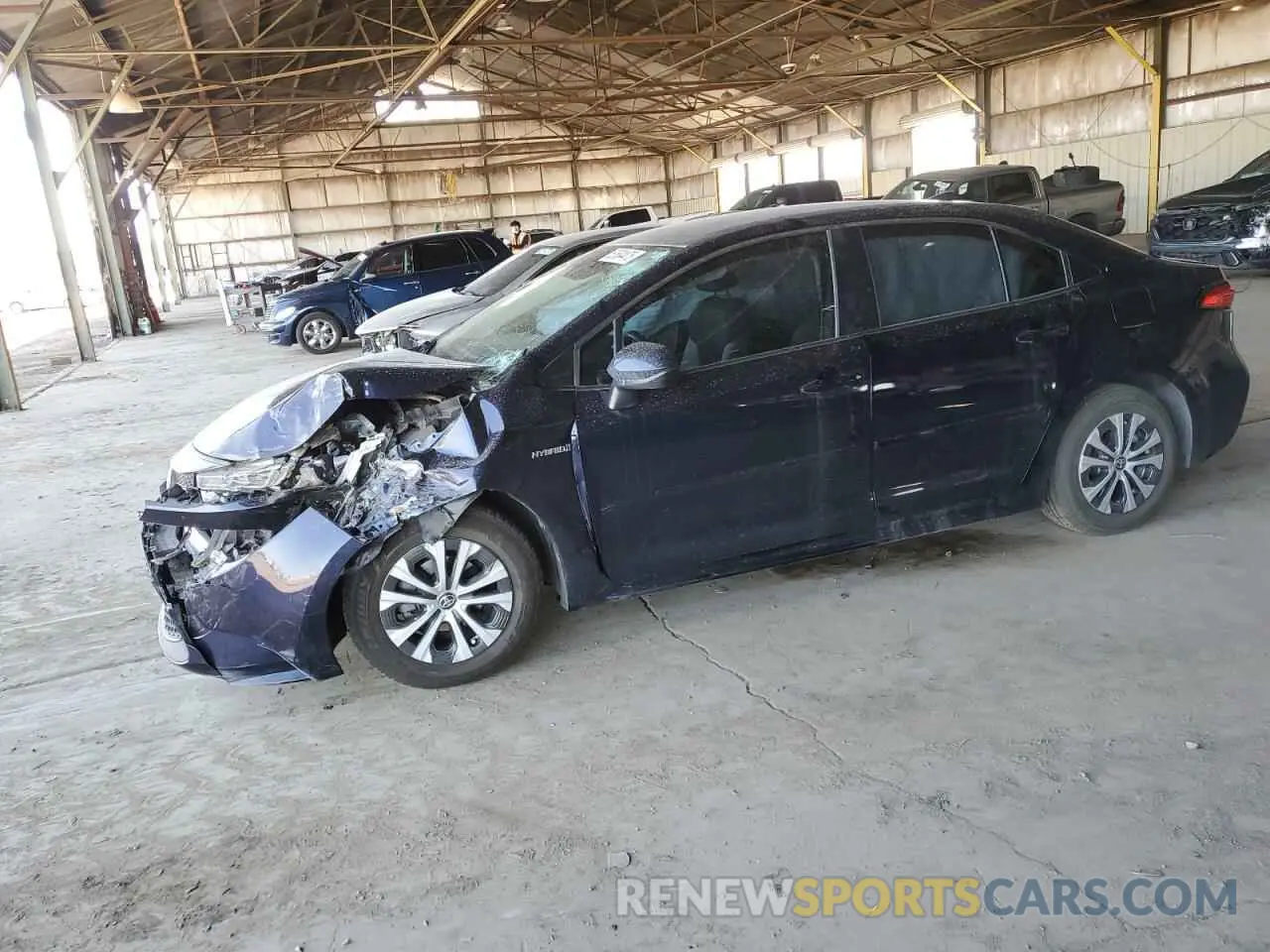 1 Photograph of a damaged car JTDEAMDEXMJ034706 TOYOTA COROLLA 2021