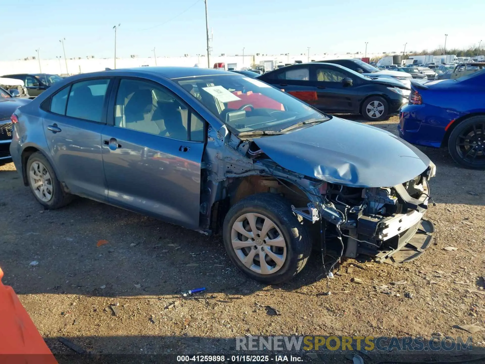 1 Photograph of a damaged car JTDEPMAE0MJ117774 TOYOTA COROLLA 2021