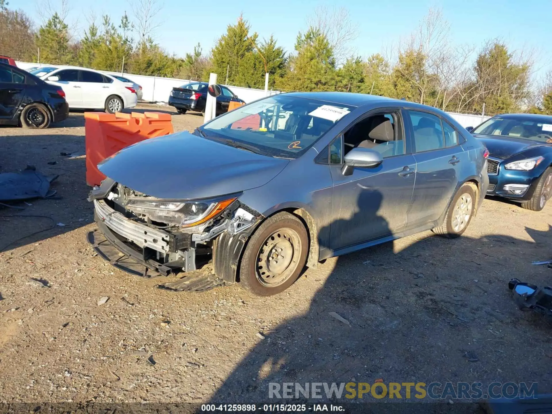 2 Photograph of a damaged car JTDEPMAE0MJ117774 TOYOTA COROLLA 2021