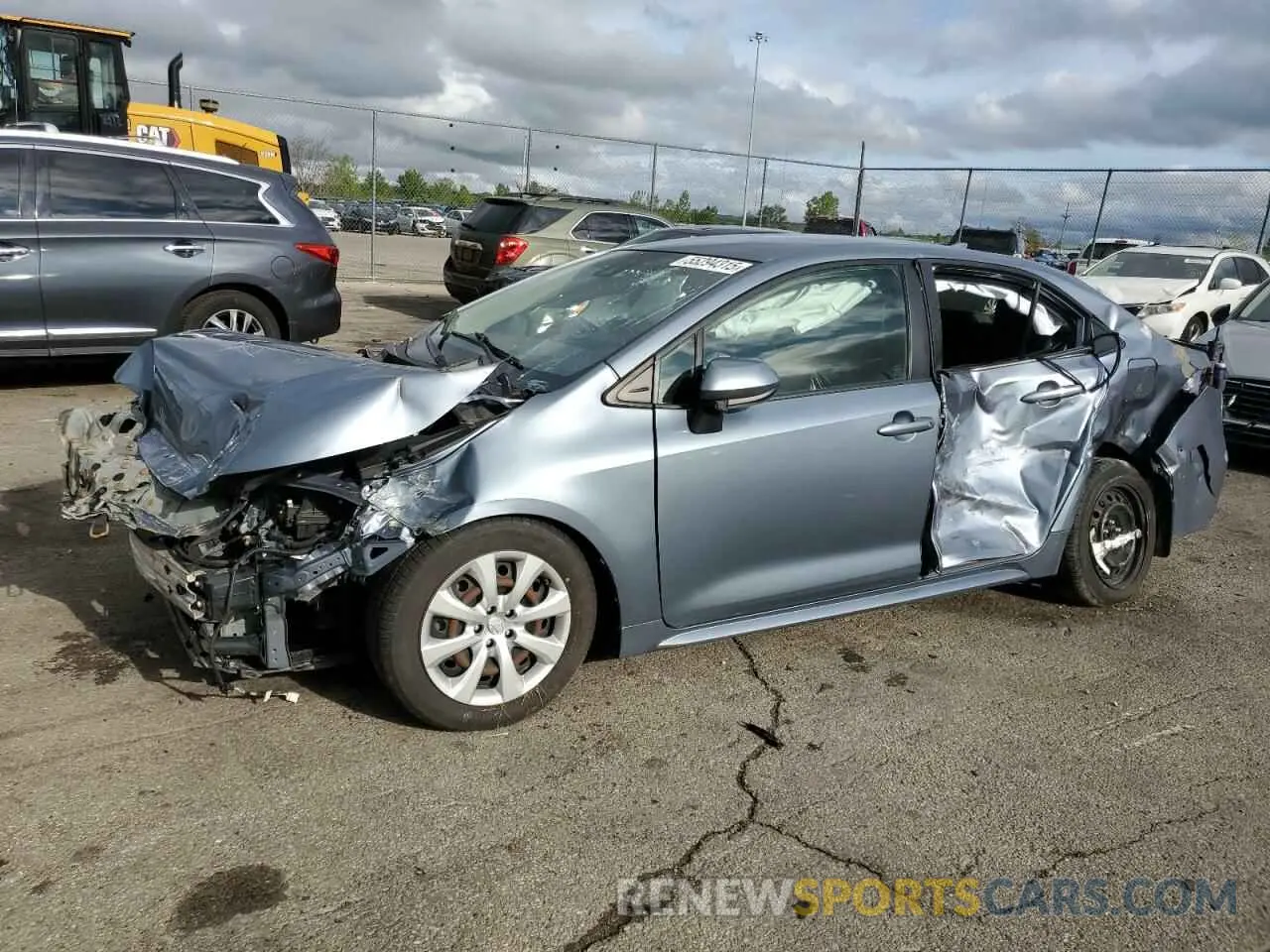 1 Photograph of a damaged car JTDEPMAE0MJ118407 TOYOTA COROLLA 2021