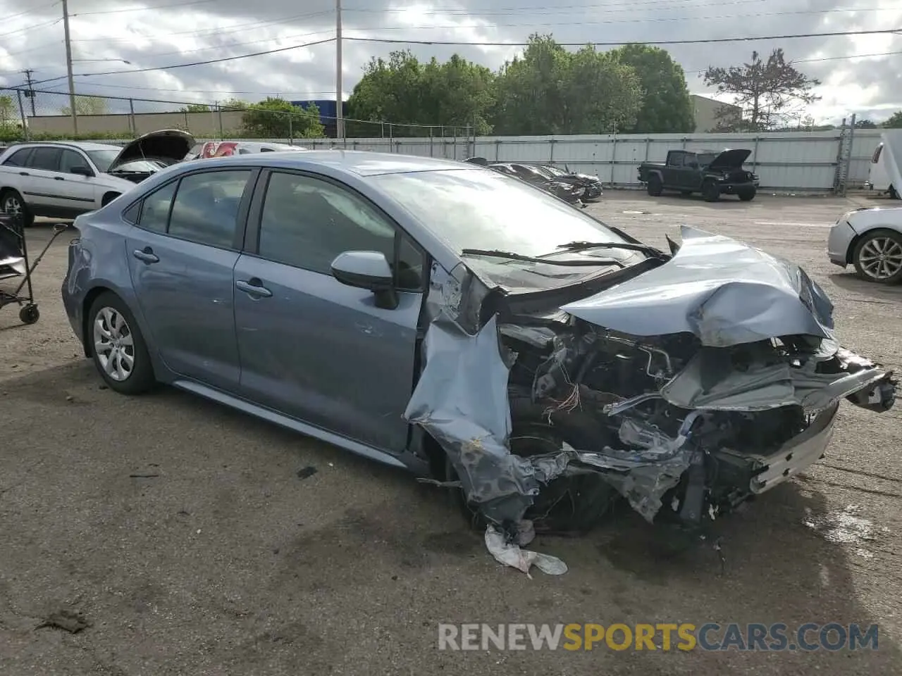4 Photograph of a damaged car JTDEPMAE0MJ118407 TOYOTA COROLLA 2021