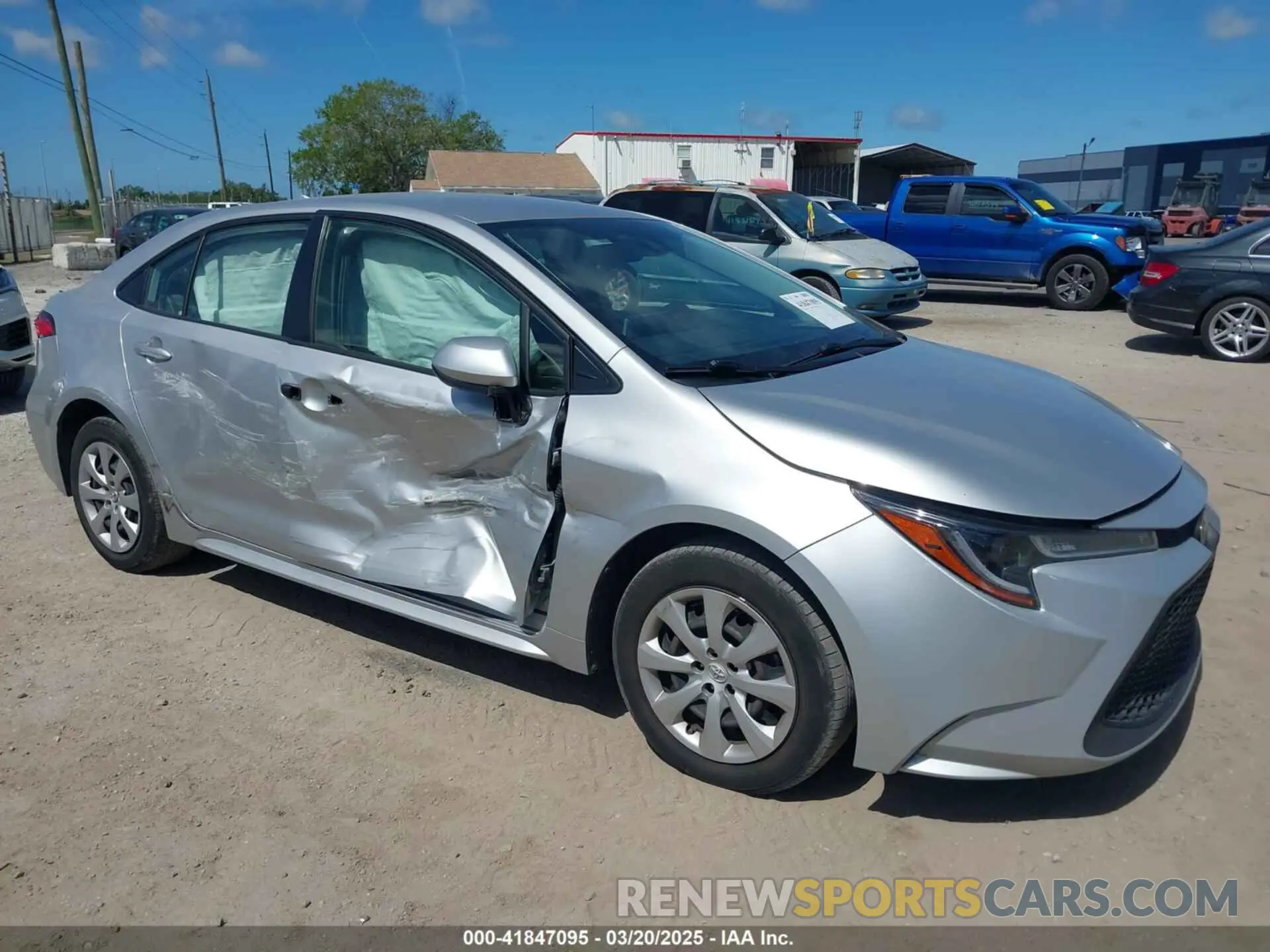 1 Photograph of a damaged car JTDEPMAE0MJ119069 TOYOTA COROLLA 2021
