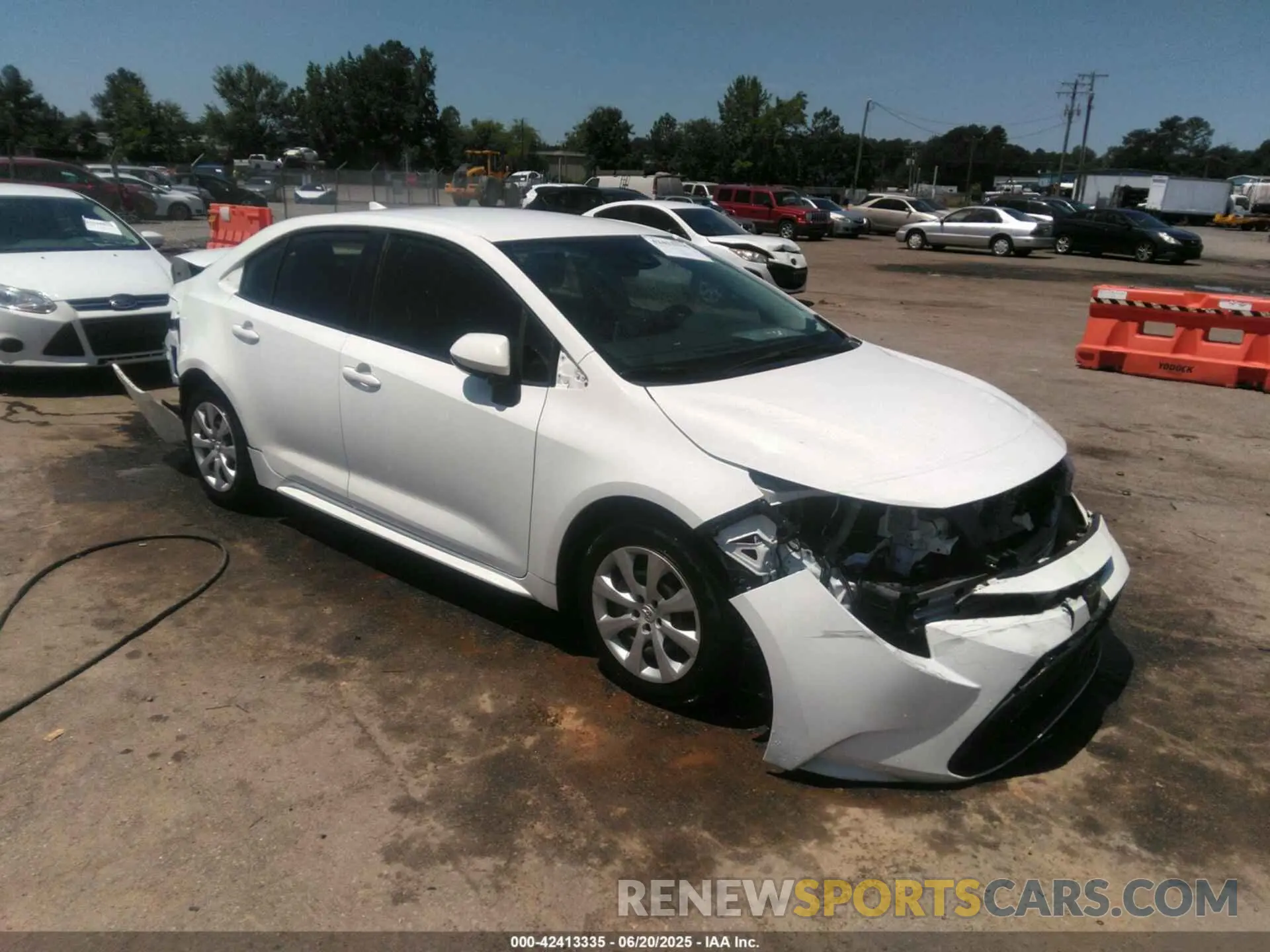 1 Photograph of a damaged car JTDEPMAE0MJ121565 TOYOTA COROLLA 2021