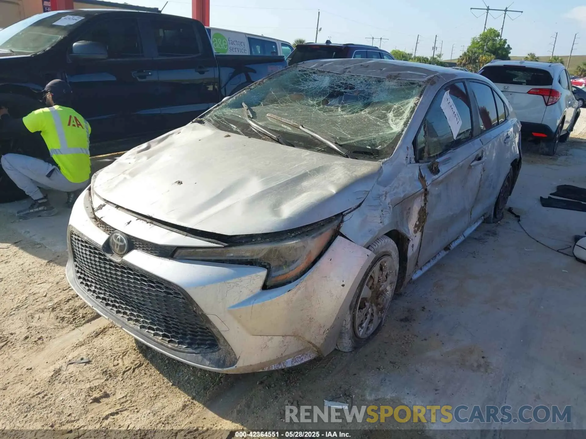 2 Photograph of a damaged car JTDEPMAE0MJ125857 TOYOTA COROLLA 2021