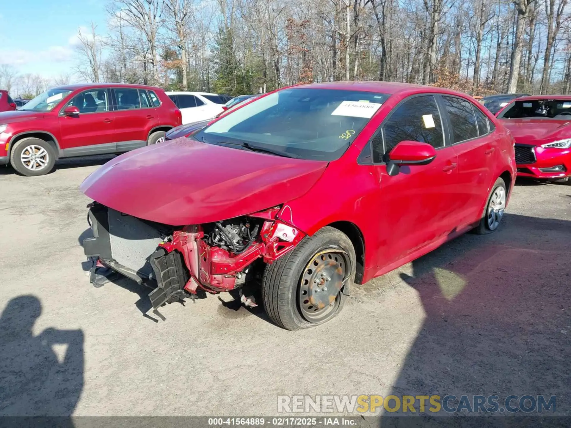 2 Photograph of a damaged car JTDEPMAE0MJ126653 TOYOTA COROLLA 2021