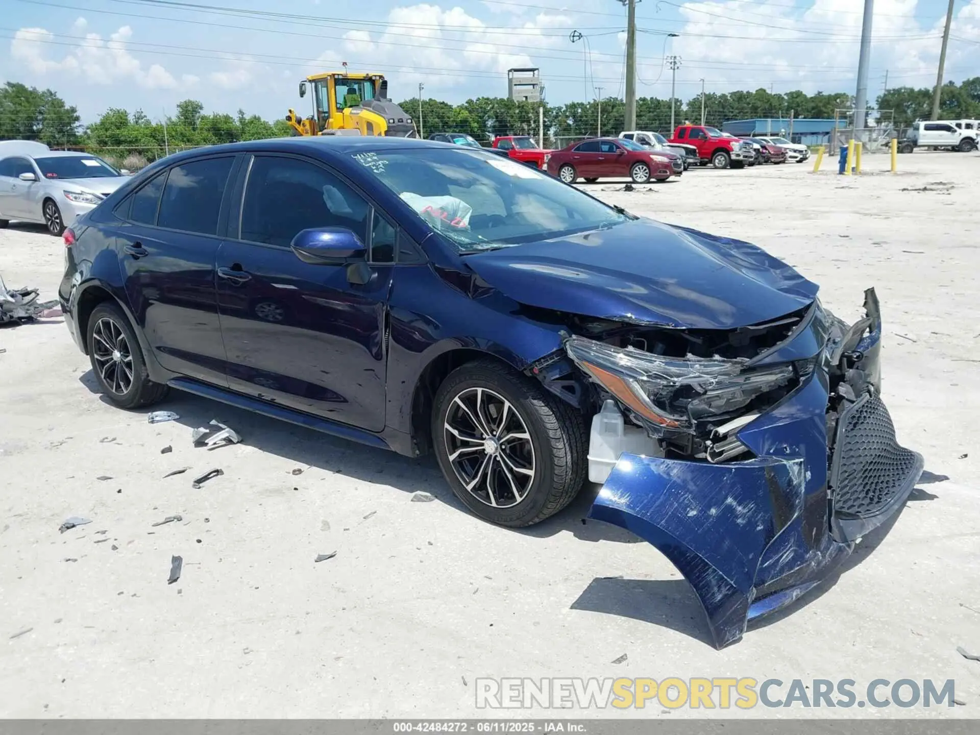 1 Photograph of a damaged car JTDEPMAE0MJ127754 TOYOTA COROLLA 2021